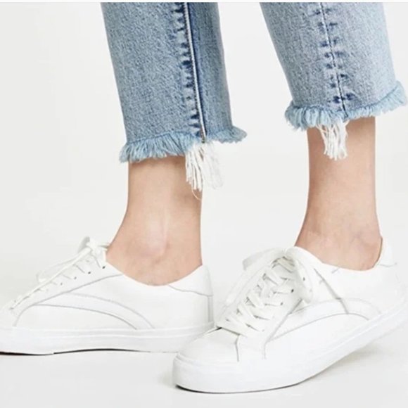 Madewell Shoes - Madewell Low Top Sidewalk White Leather Sneakers